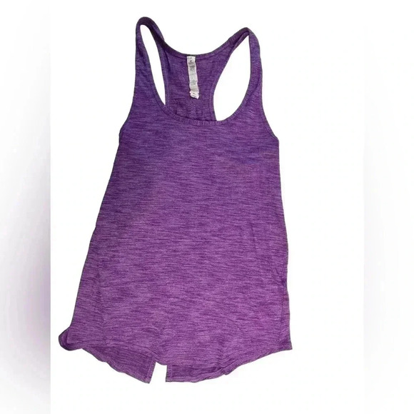 Lululemon Purple Split Back Tank Top  Size 2 - Picture 1 of 8